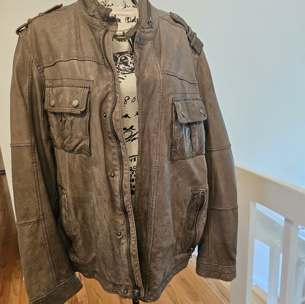Men's leather jacket